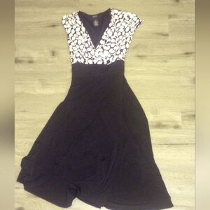 GNW Black and White Midi Dress
